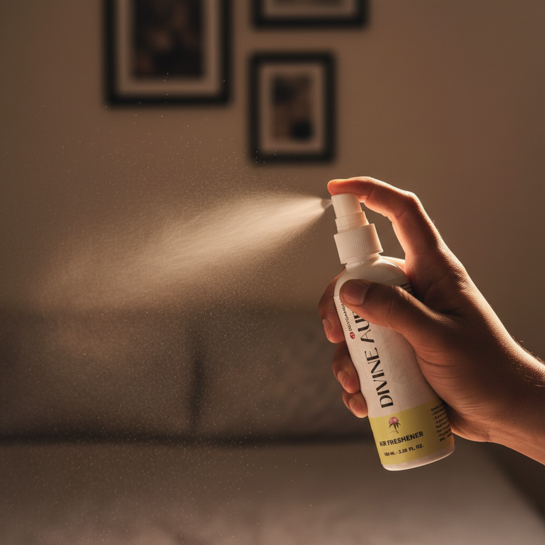Divine Aura Air Freshener | Floral & Powdery | 100 ML