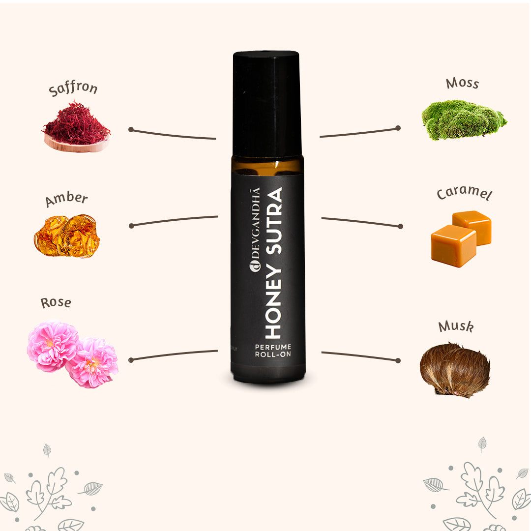 Honey Sutra Perfume Roll-On | Alcohol Free | 10 ML - Women