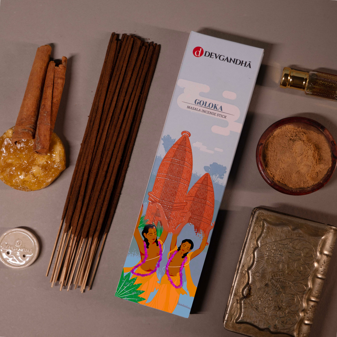 Goloka Masala Incense Sticks | 100 GM (Approx. 50 Sticks)