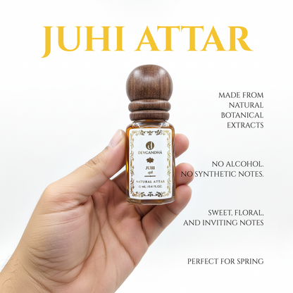 Juhi Natural Attar | 100% Natural | Soft, Floral &amp; Uplifting