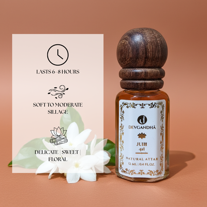 Juhi Natural Attar | 100% Natural | Soft, Floral &amp; Uplifting