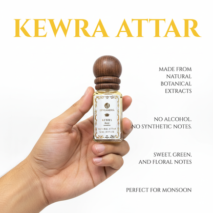 Kewra Natural Attar | 100% Natural | Fresh &amp; Sweet | Monsoon-Preferred