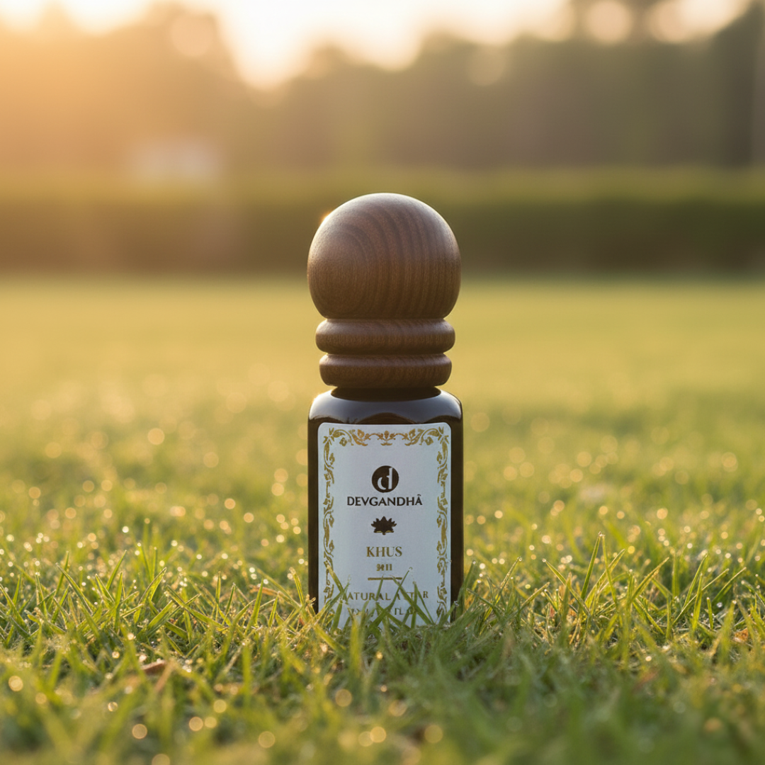 Khus Natural Attar | 100% Natural | Cooling &amp; Earthy | Summer-Appropriate