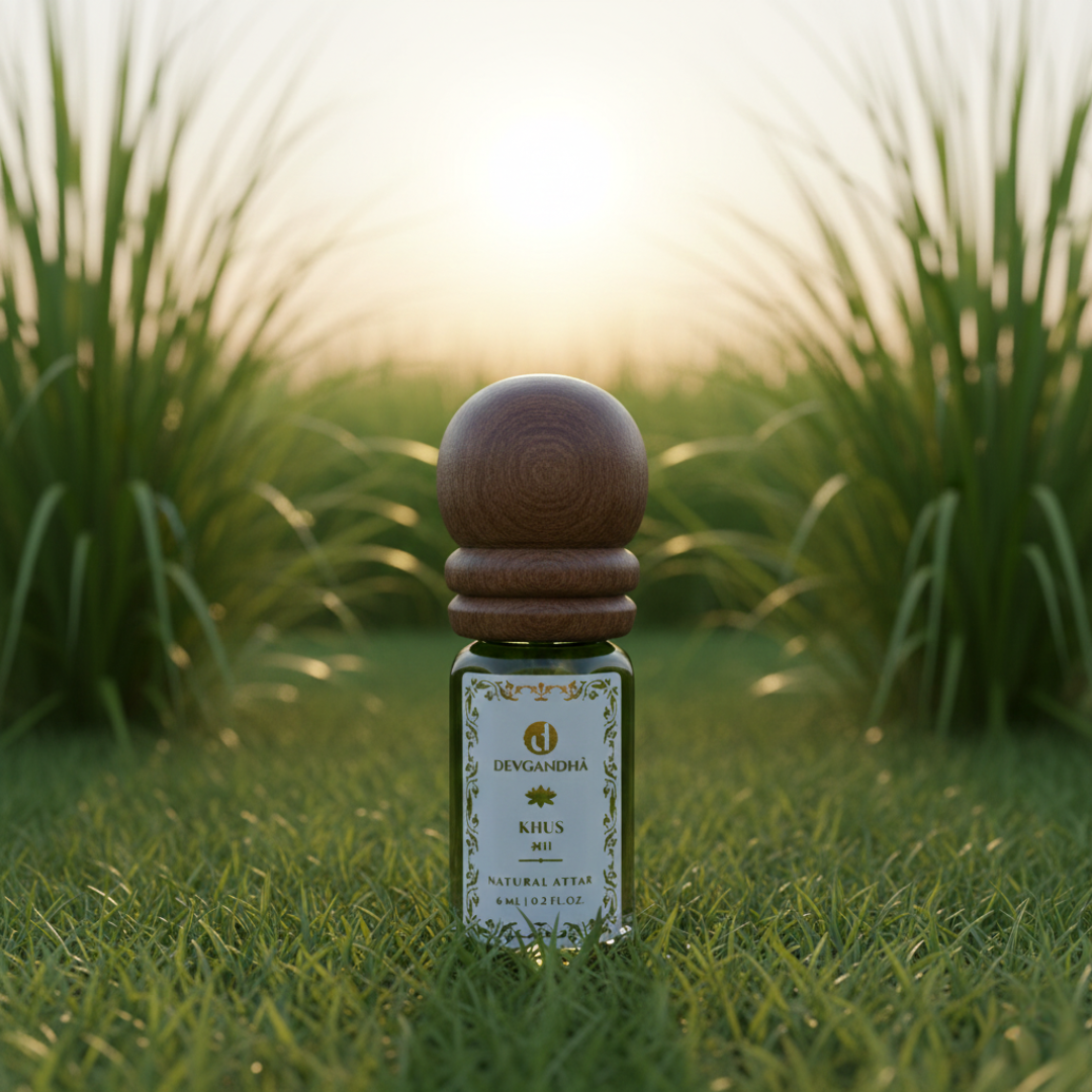 Khus Natural Attar | 100% Natural | Cooling &amp; Earthy | Summer-Appropriate