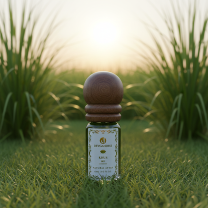 Khus Natural Attar | 100% Natural | Cooling &amp; Earthy | Summer-Appropriate