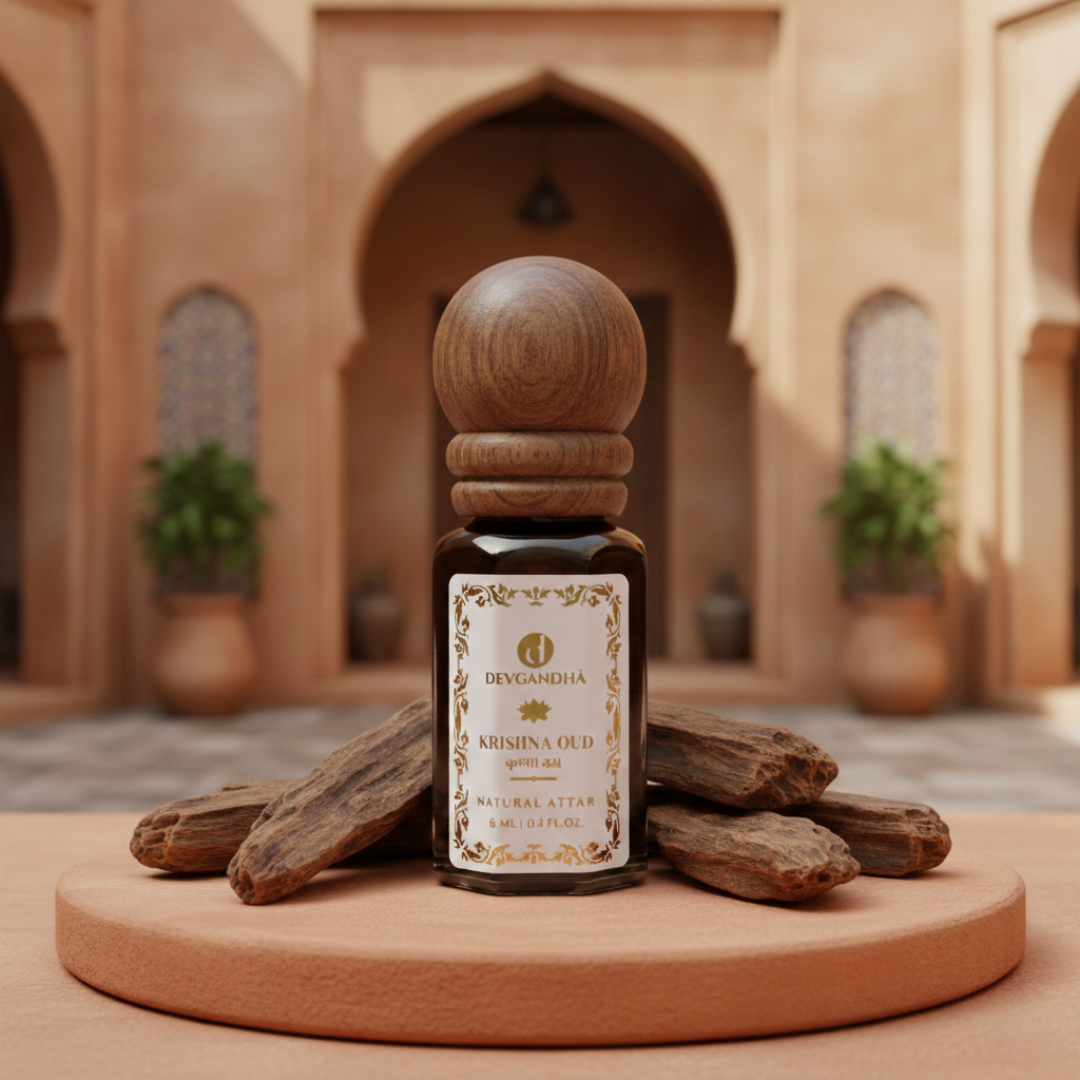 Krishna Oudh (Agarwood) Natural Attar | 100% Natural | Deep &amp; Warm | Winter-Preferred