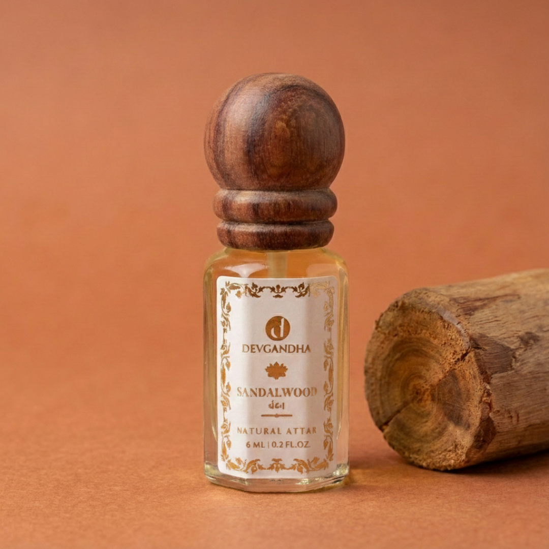 Sandalwood (Chandan) Natural Attar | 100% Natural | Cooling &amp; Sacred | Summer-Preferred