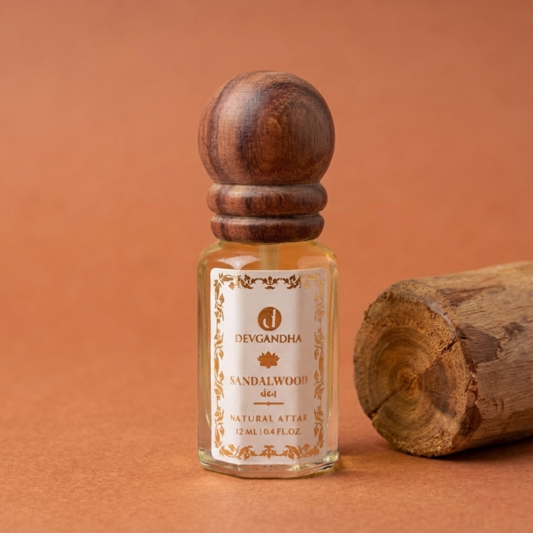Sandalwood (Chandan) Natural Attar | 100% Natural | Cooling &amp; Sacred | Summer-Preferred