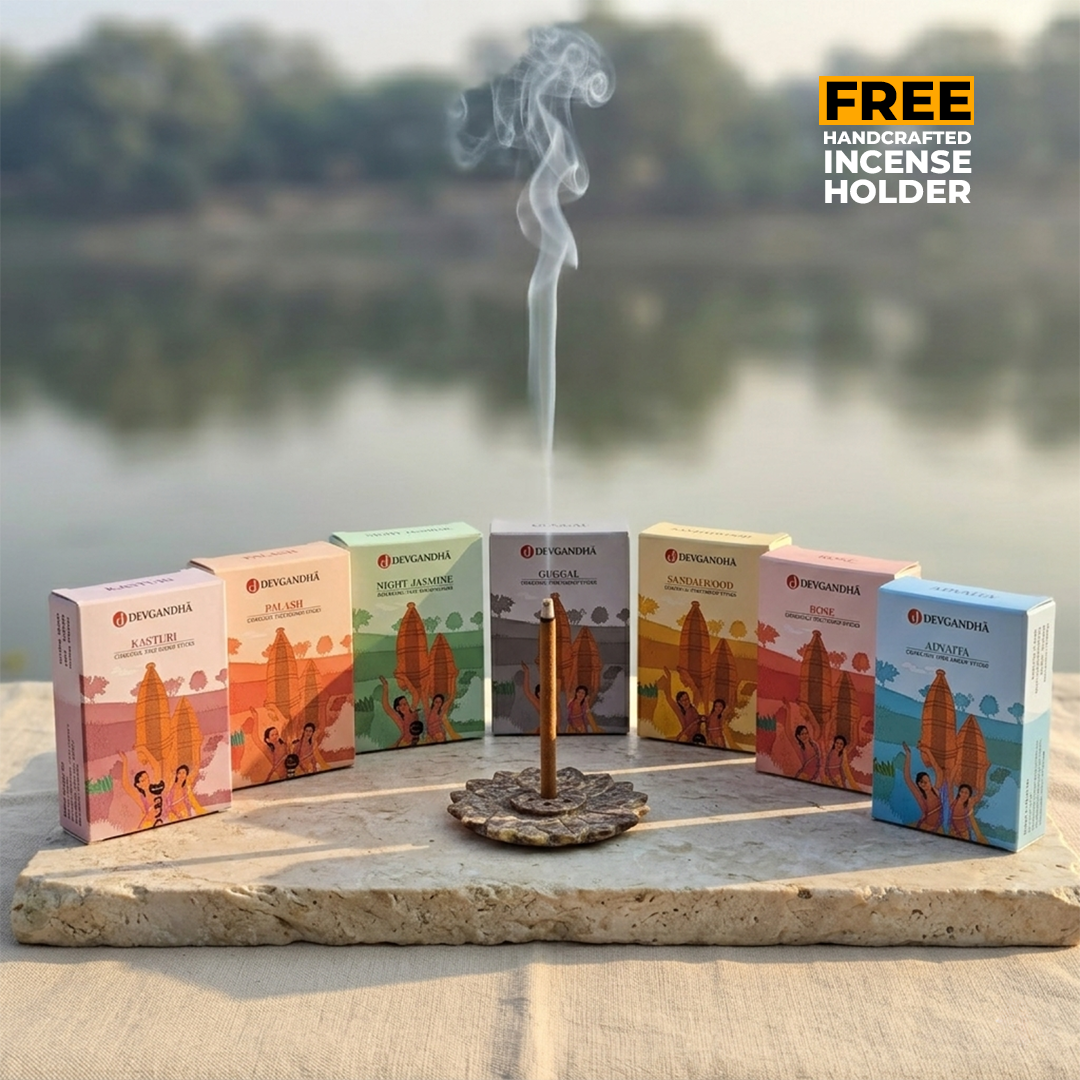 Daily Pooja Fragrance Pack | Bambooless Sticks | 280 Sticks (7 Fragrances)
