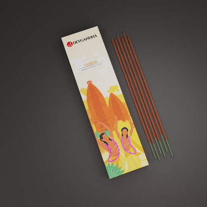 Amber Masala Incense Sticks | 100 GM (Approx. 50 Sticks)